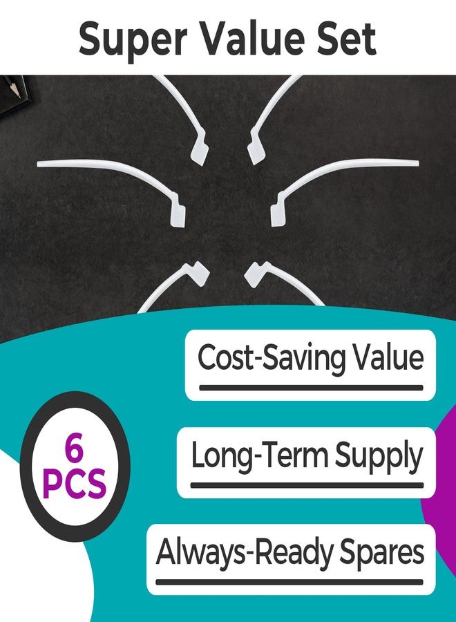 Joworthy 6 Pcs Hearing Aid Retention Tail Compatibl with Oticon 85dB Sport Lock, Retention Tail for Hearing Aids with Flexible Material, Low Touch & Secure Fit, Hearing Aid Fixing Tail - Image 3