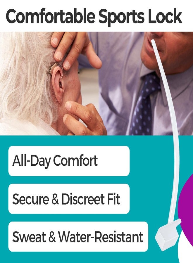 Joworthy 6 Pcs Hearing Aid Retention Tail Compatibl with Oticon 85dB Sport Lock, Retention Tail for Hearing Aids with Flexible Material, Low Touch & Secure Fit, Hearing Aid Fixing Tail - Image 2