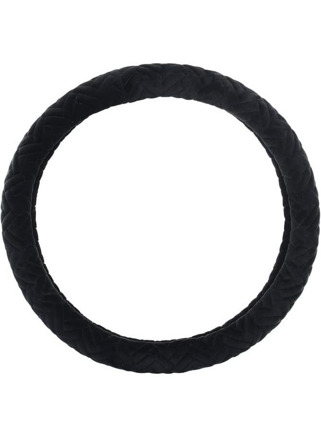 غطاء طارة دركسيون قطيفة - اسود - Image 1