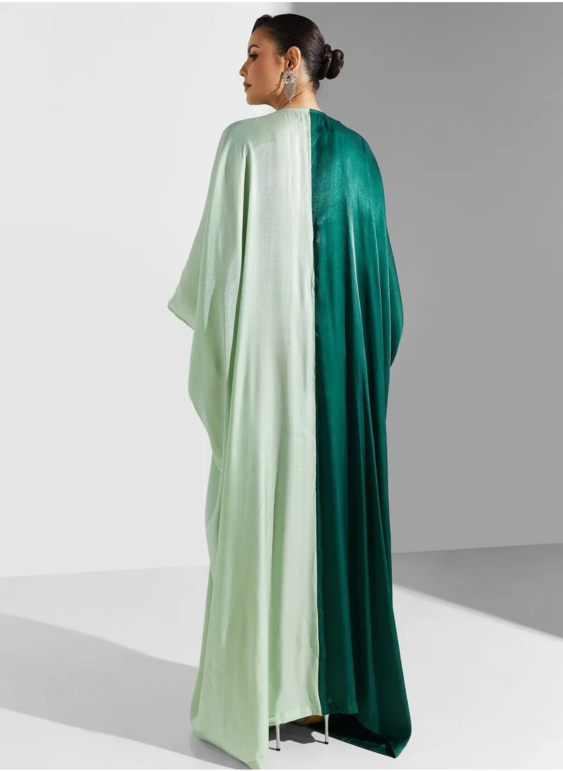 Khizana Two Kaftan With Embellished Waist