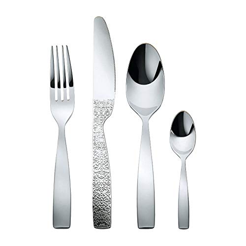 Alessi MW03S24 "Dressed" 24 Piece Cake Server Set, Silver - Image 2