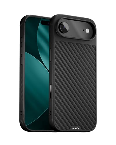 Mous for iPhone Air Case Compatible with MagSafe Limitless Protective Carbon Fibre Cover for iPhone Air Shockproof Full Camera Protection AntiScratch Back Black - Image 1