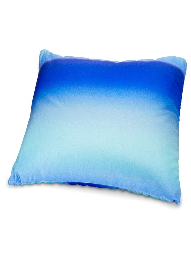 FABSKIY Squishy Neck Microbead Throw Pillow with Removable Cover, 16 and 12Inches Soft Travel Body Bed Pillow Bead Pillow for Kids Adult Chair Sleeping Car Seat (Ocean Blue) - Image 2