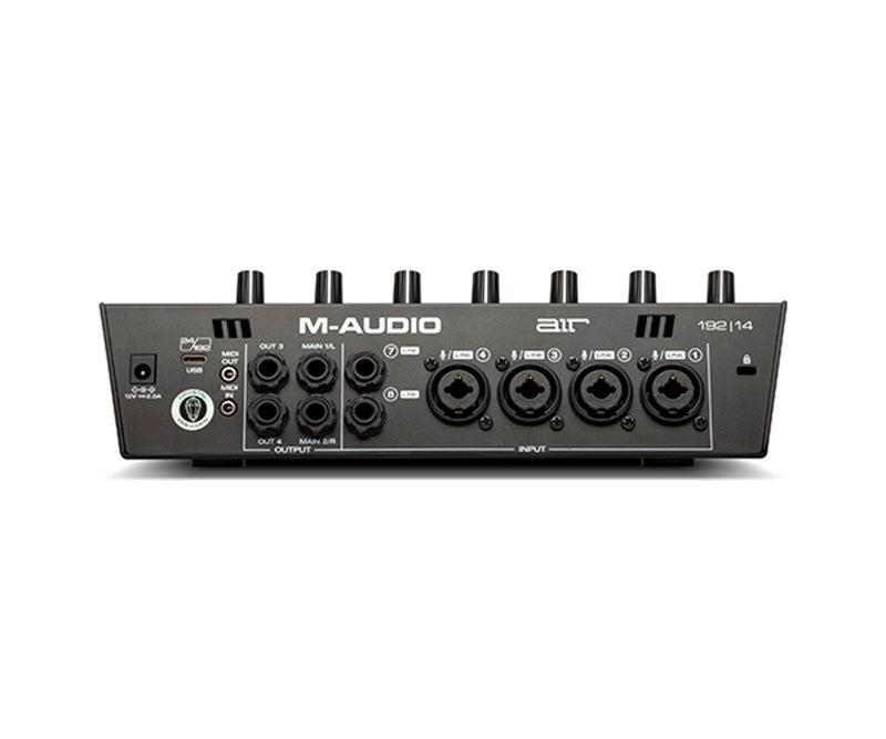 M-Audio 8 In 4 Out USB-C Audio MIDI Interface 24Bit 192KHz Recording Sound Card - Image 3