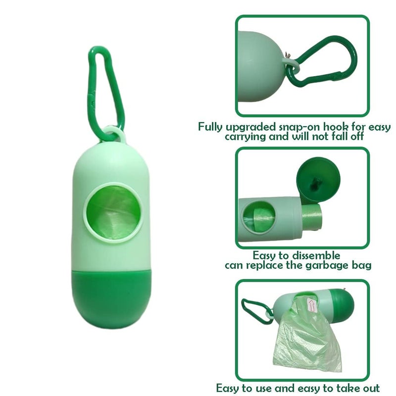 Mummamia Tie & Toss Diaper Disposal Bag Dispenser with 2 Garbage bag Rolls (GREEN) - Image 2