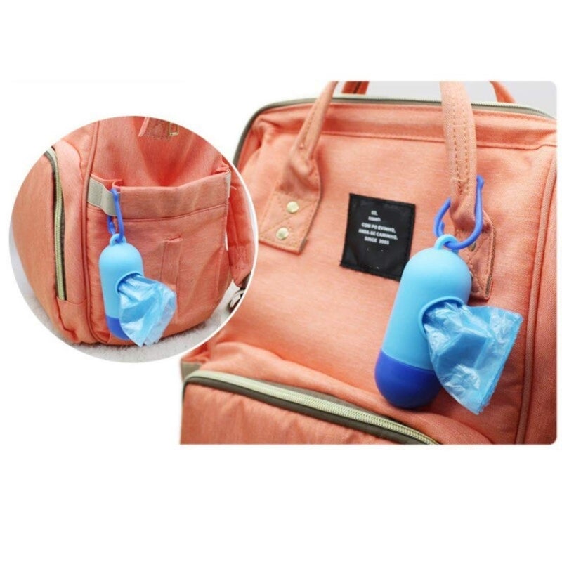 Mummamia Tie & Toss Diaper Disposal Bag Dispenser with 2 Garbage bag Rolls (GREEN) - Image 5