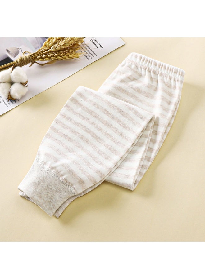 Children's Autumn Trousers New Baby Pajama Pants Boys Pure Cotton Girls' Line Pants Warm Leggings Trousers Boneless Children's Wear