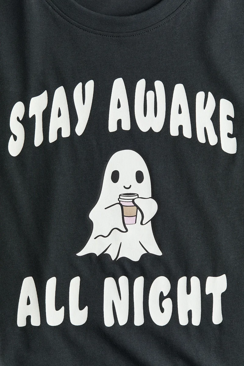 اتش اند ام تي-شيرت قطني فضفاض