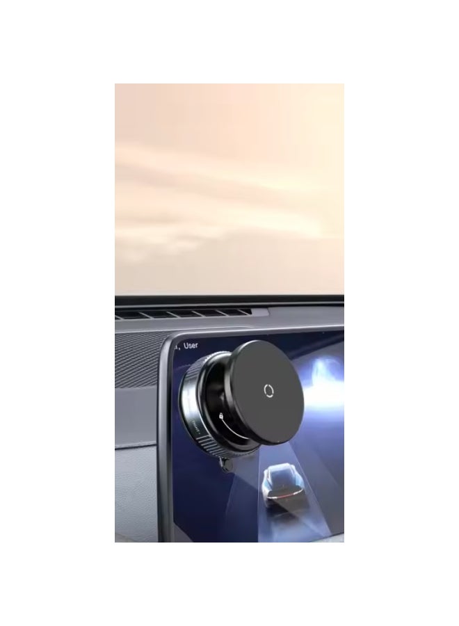 Beauenty Magnetic Phone Holder – 360 Rotating Stand with Strong Suction for Car, Office  Home, No Adhesive Needed, Black - Image 5