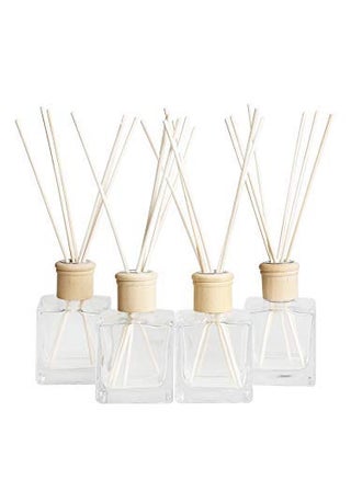 Crazy huayi Fragrance Glass Diffuser Bottles Diffuser Jars with caps and Rattan Stick Set of 4 pcs 200ml Fragrance Accessories use for DIY Replacement Reed Diffuser Sets 4pcs per Set - pzsku/ZA5C865FC0D59CDBFD190Z/45/1749490442/51100f74-89a5-41dc-bffd-37f9a7dcae29