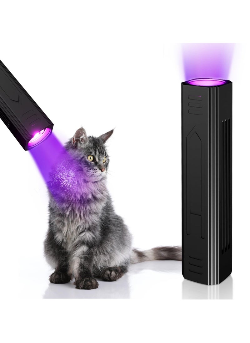 UV Flashlight, 365nm LED Blacklight, Portable Rechargeable UV Flashlight for Quickly Identify Cat Moss, Pet Urine Detection, Bed Bug, Scorpion Searching, Resin Curing - Image 1