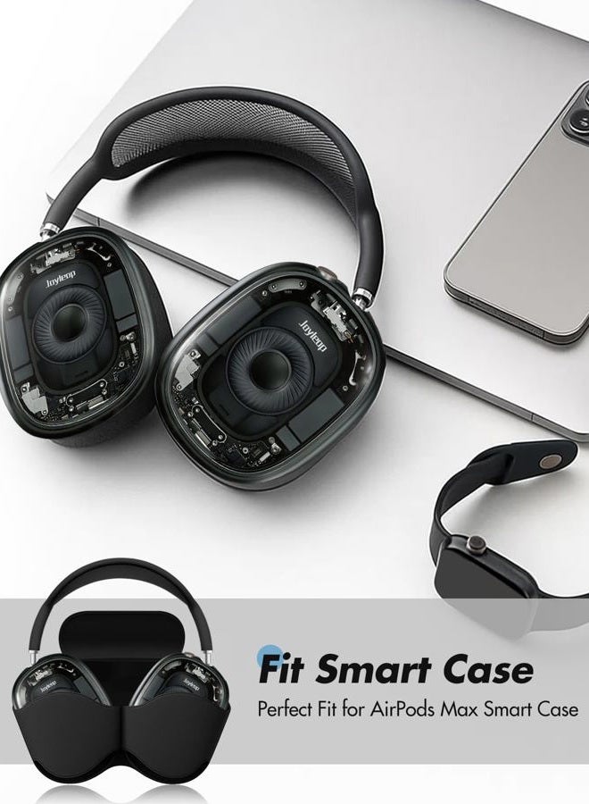 Joyleop for Airpods Max Case Covers - Tech-Inspired Durable Hard for for AirPods Max Ear Covers, Cool Headphones Case with Unique Design, Black Mechanical Style Essential Accessories for Headphones - Image 4