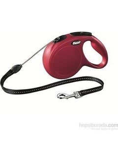 Flexi Red New Classic Striped Automatic Walking Collar 8m Large 