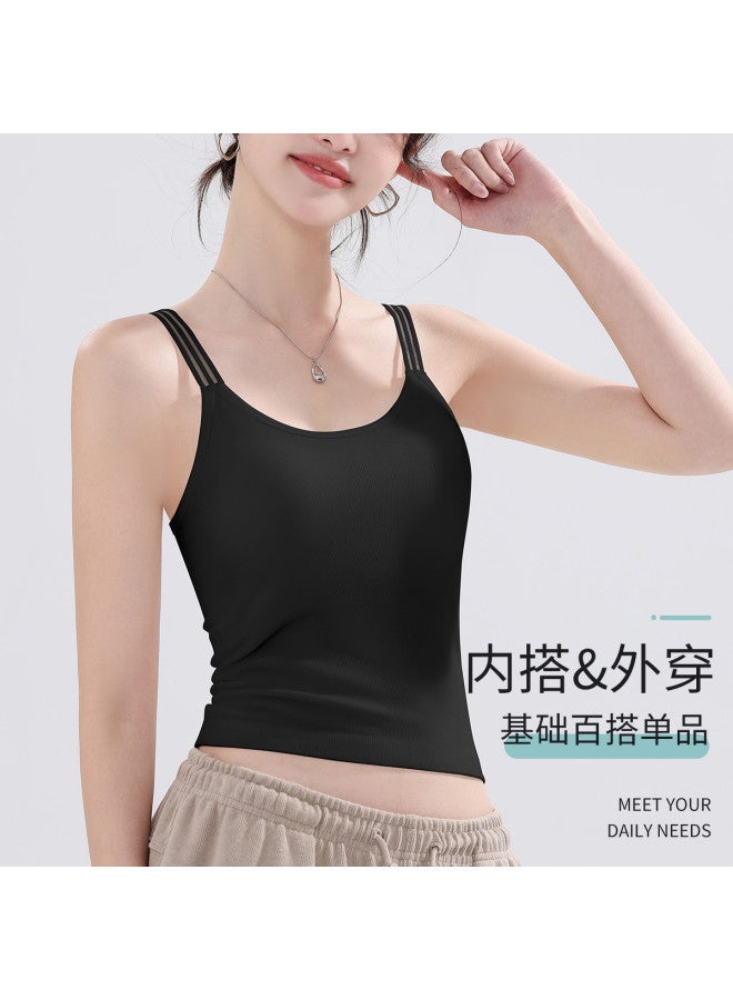 LANG SHA Women'S Camisole, Simple And Versatile Slimming Thin Seamless Tank Top, Can Be Worn As Outerwear - Image 4