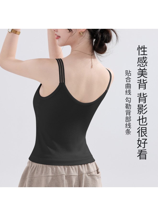 LANG SHA Women'S Camisole, Simple And Versatile Slimming Thin Seamless Tank Top, Can Be Worn As Outerwear - Image 5