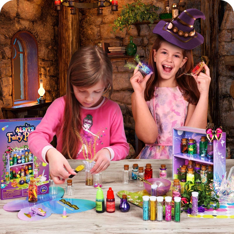 Alritz Fairy Mixies Potion Kits for Kids, 20 Bottles Magic DIY Mixies Potions, Christmas Decorations Families Party Ornaments Creative Crafts Toys Gifts for Girls and Boys Ages 6 7 8 9 10 11+ - Image 3