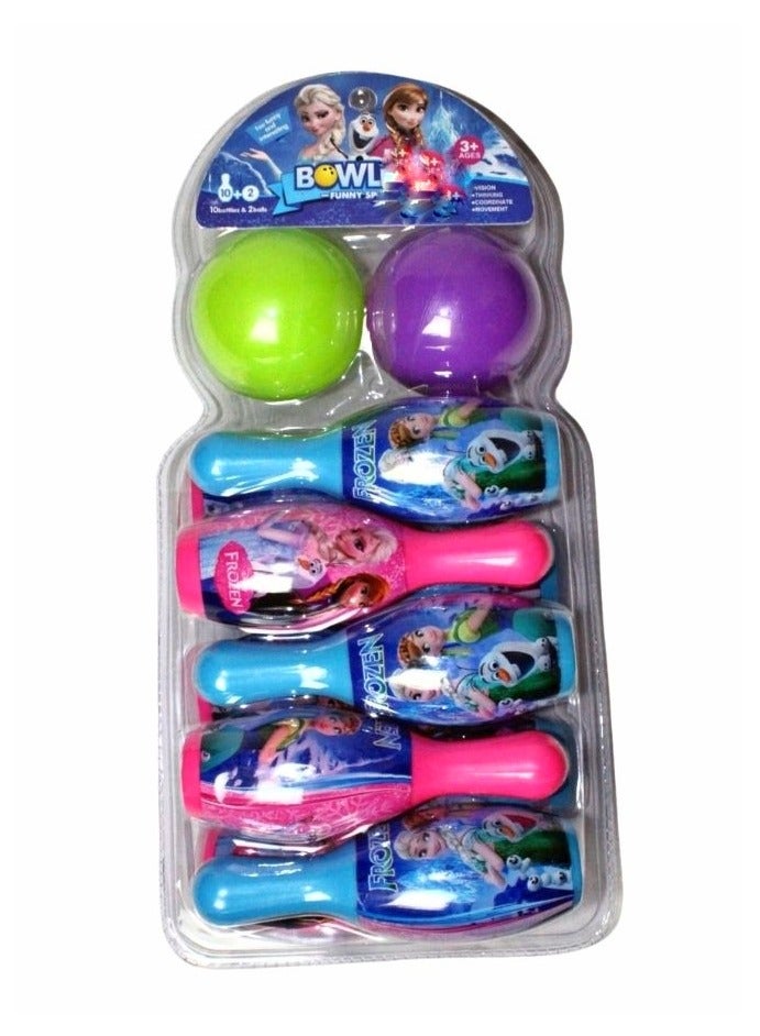Toy Box 10-Piece Frozen Bowling Set - Image 1