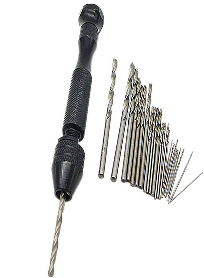 Preamer 20 PcsHSS Micro Twist Drill Bits with Aluminum Small Pin Vise Hand Drill Bit for Shells Jewelry Making Model Craft DIY Tool,0.5mm-3mm - Image 3
