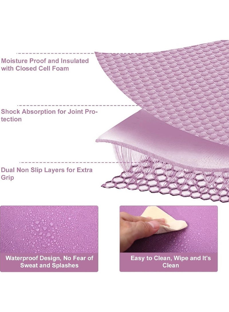 سجادة يوجا محمولة | سجادة يوجا مطوية من الإسفنج عالي الكثافة | سجادة يوجا مانعة للانزلاق | بساط غداء صديق للبيئة من مادة TPE | مناسبة لليوجا، البيلاتس، واللياقة البدنية أثناء السفر. - Image 3