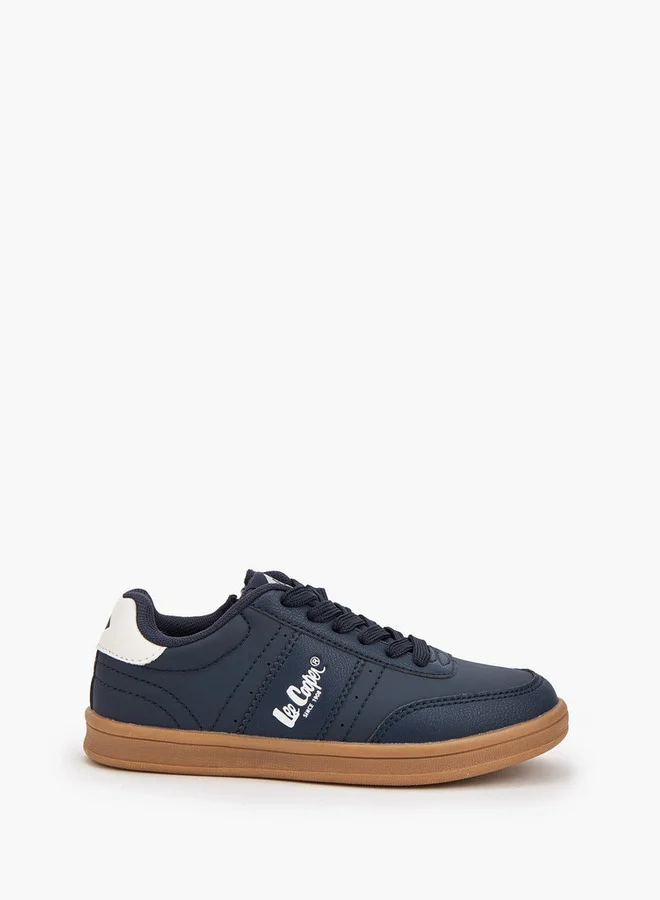Lee Cooper Boys' Logo Print Lace-Up Sneakers
