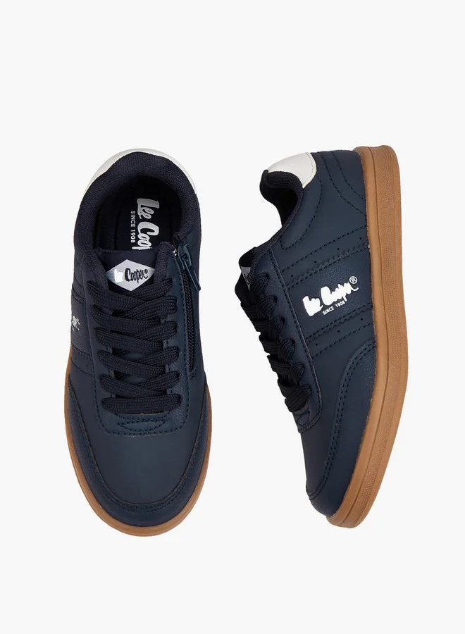 Lee Cooper Boys' Logo Print Lace-Up Sneakers
