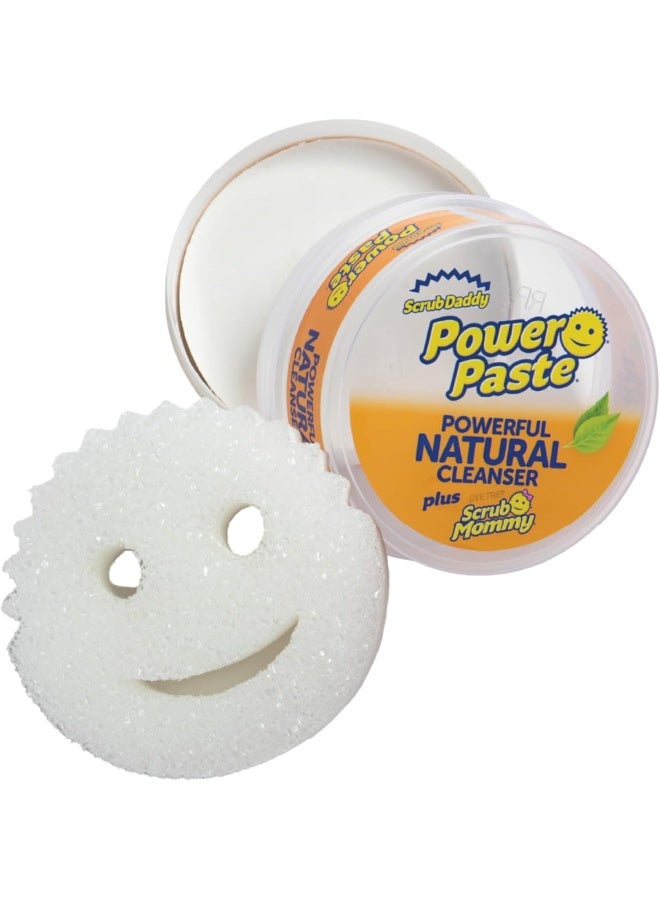 Scrub Daddy Power Paste, All Purpose Cleaning Product - Cleaner for Oven, Glass, Kitchen, Shower Door Screen, Hob, Tile, Stove & More - with Scrub Mommy Sponge - Image 1