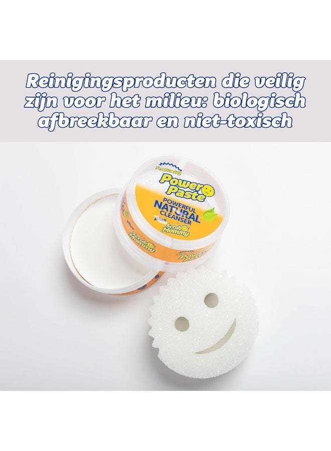 Scrub Daddy Power Paste, All Purpose Cleaning Product - Cleaner for Oven, Glass, Kitchen, Shower Door Screen, Hob, Tile, Stove & More - with Scrub Mommy Sponge - Image 3