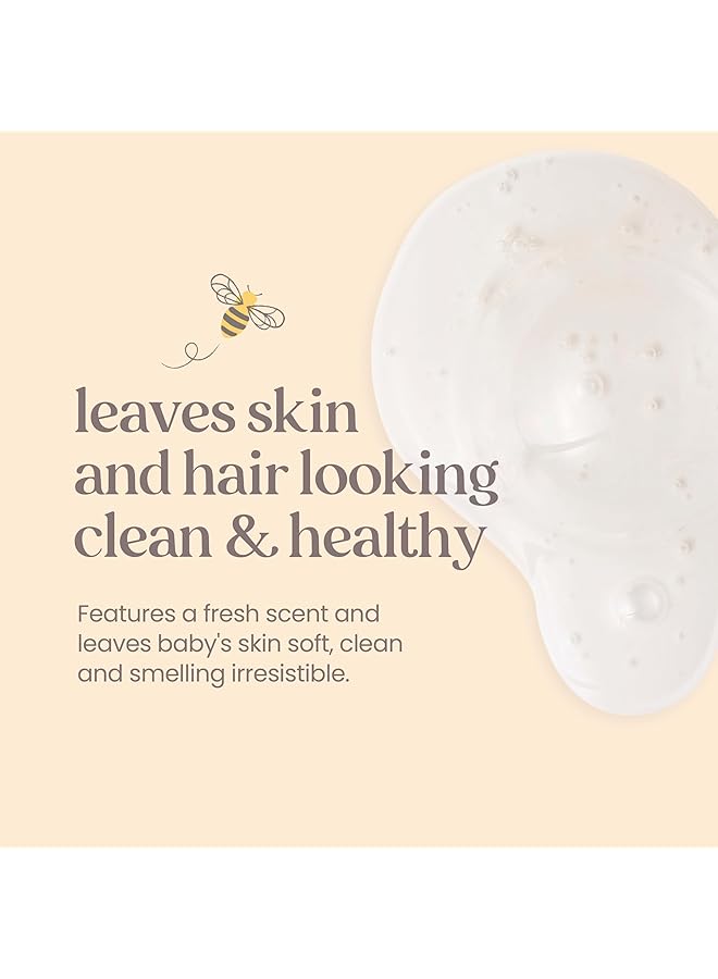 Burt's Bees Baby Shampoo & Wash Original Tear Free Baby Soap 21 Ounce Bottle - Image 3