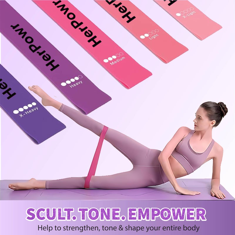 HerPowr Pilates Kit with Weights, Pilates Kit with Ankle Wrist Weights, Pilates Set, at Home Pilates Kit, Pilates Sets for Women, Pilates Essential kit, Pilates Accessories, Pilates Workout Sets - Image 5