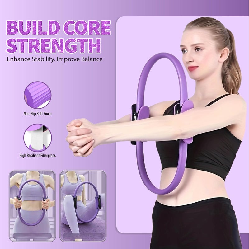 HerPowr Pilates Kit with Weights, Pilates Kit with Ankle Wrist Weights, Pilates Set, at Home Pilates Kit, Pilates Sets for Women, Pilates Essential kit, Pilates Accessories, Pilates Workout Sets - Image 2