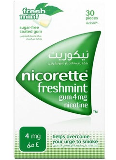 nicorette Gum 4 Mg Nicotine Gum Sugar-Free, Fresh Mint Flavour, 30'S 30 Tablets (4mg)  - Image 1