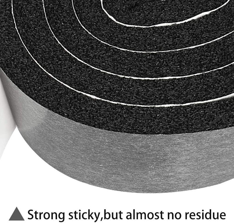YIJUHOU 2 Rolls Window Insulation Open Cell Foam Seal Tape,2 Inch W 1/2 Inch T High Resilience Weather Stripping for Doors Window,Total 10FT - Image 4