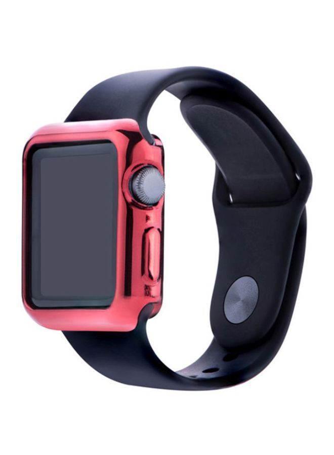 NIBEMINENT Ultra-Slim Protective Case Cover For Apple Watch Series 1/2/3 42mm Hot Pink - Image 4