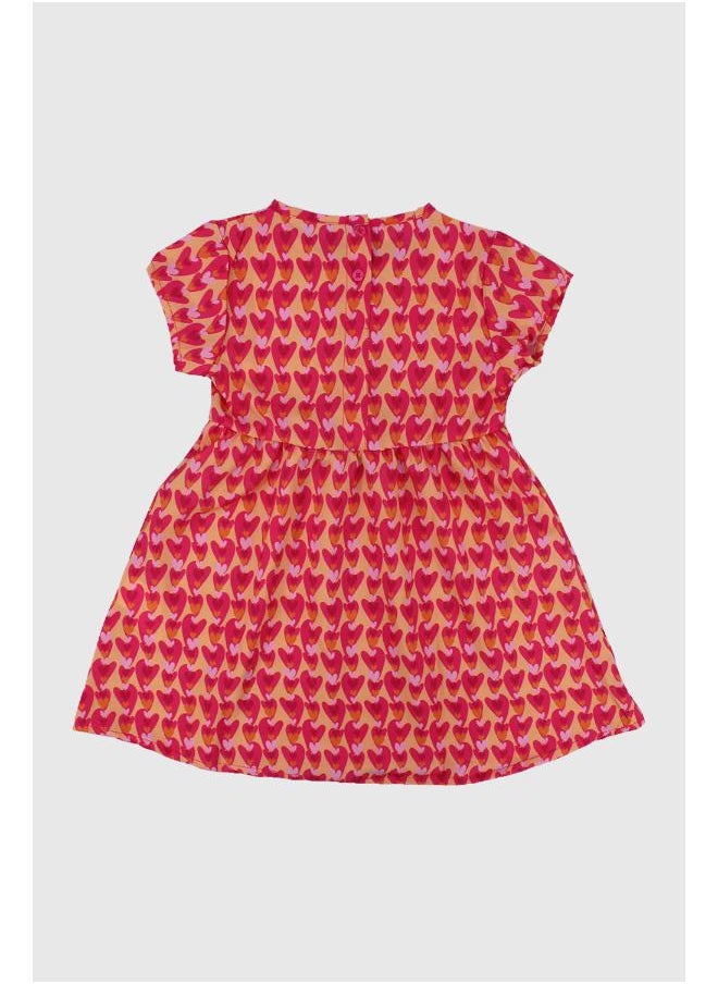 playmore Redish Short-Sleeved Dress  - Image 2