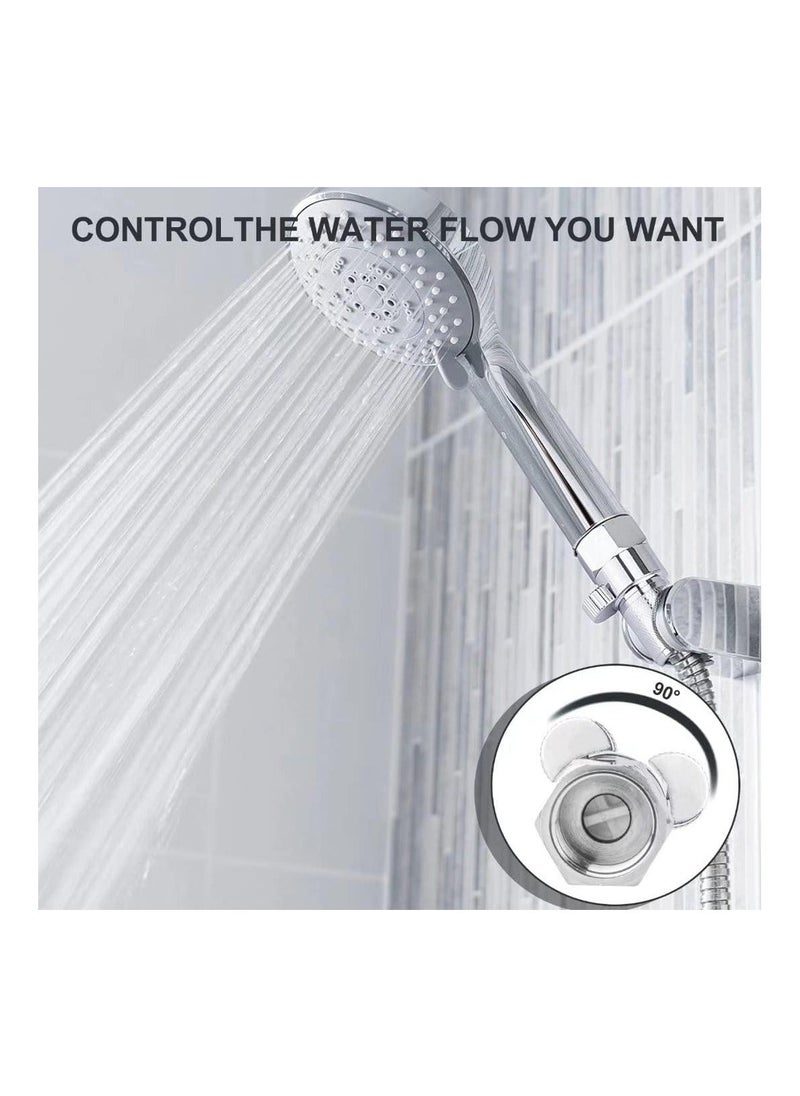 Y&D - Shower Flow Control Valve Head Shut Off with Handle Lever, Volume Valve, Brass Water G1/2 Universal Size for Arm and Hose - Image 1