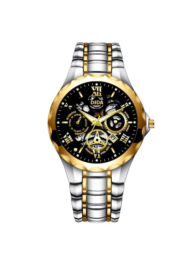 DIDA Men's Alloy Waterproof Watch S028 Black - Image 1