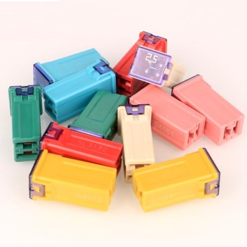 Gebildet جبيلدت 12 قطعة 12 فولت-24 فولت صندوق شكل Jcase مرتفع مختلط للصمامات للشاحنات والسيارات وSUV والقوارب (20A/25A/30A/40A/50A/60A، كل 2 قطعة) - Image 2