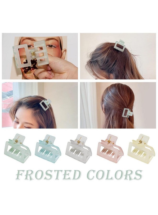 QUILBOOL Hair Clutcher, Hair Clips for Women Fashion Acrylic Acrylic Finish Stylish Claw Clips Hair Accessories for Girls (12 pc, Multi Color) - Image 3