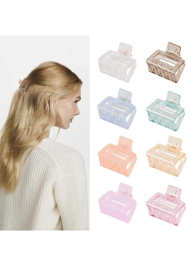 QUILBOOL Hair Clutcher, Hair Clips for Women Fashion Acrylic Acrylic Finish Stylish Claw Clips Hair Accessories for Girls (12 pc, Multi Color) - Image 1