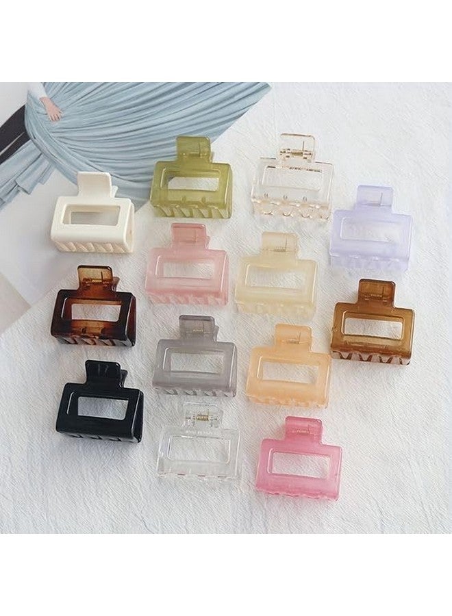 QUILBOOL Hair Clutcher, Hair Clips for Women Fashion Acrylic Acrylic Finish Stylish Claw Clips Hair Accessories for Girls (12 pc, Multi Color) - Image 4