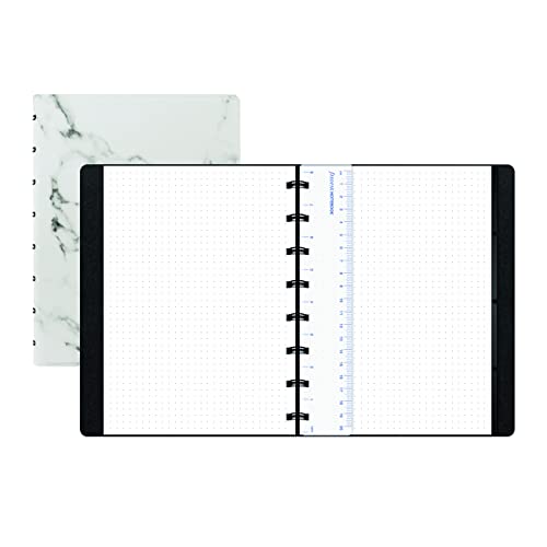 Filofax Refillable Notebook, A5 Size, Architexture Collection, Dotted Paper, 8.25" x 5.75", Marble (B115084U) - Image 2