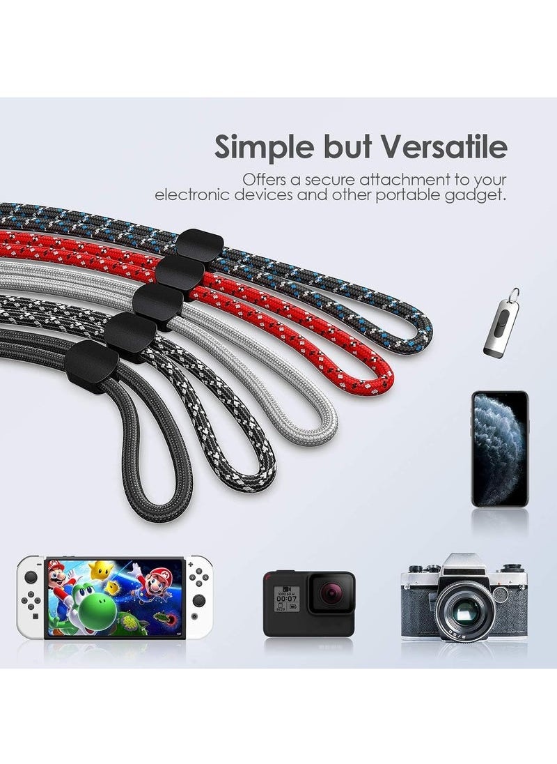 Generic - Hand Wrist Straps Lanyard, 6pcs Adjustable Colorful Nylon Hand Wrist Straps with Movable Button for GoPro, Camera, Keys, Keychain, Phone, USB Flash Drive, Joy-Con, Wallet, ID Name Tag Badge - Image 1
