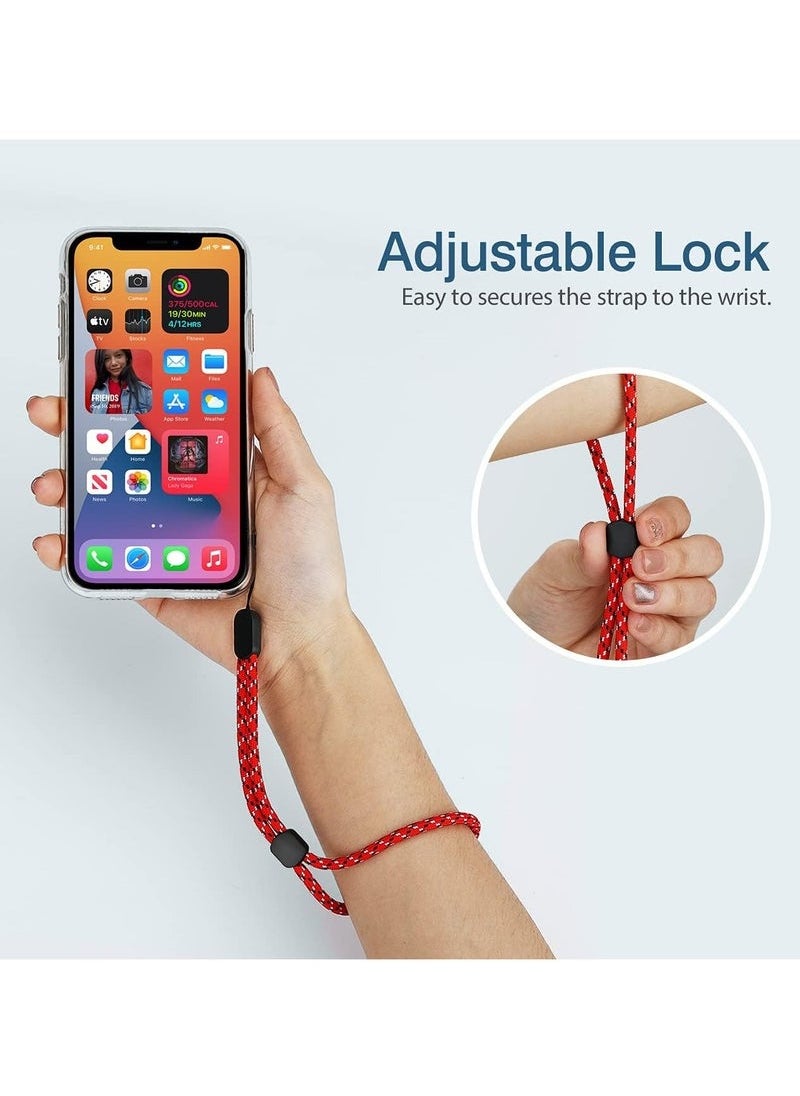 Generic - Hand Wrist Straps Lanyard, 6pcs Adjustable Colorful Nylon Hand Wrist Straps with Movable Button for GoPro, Camera, Keys, Keychain, Phone, USB Flash Drive, Joy-Con, Wallet, ID Name Tag Badge - Image 1