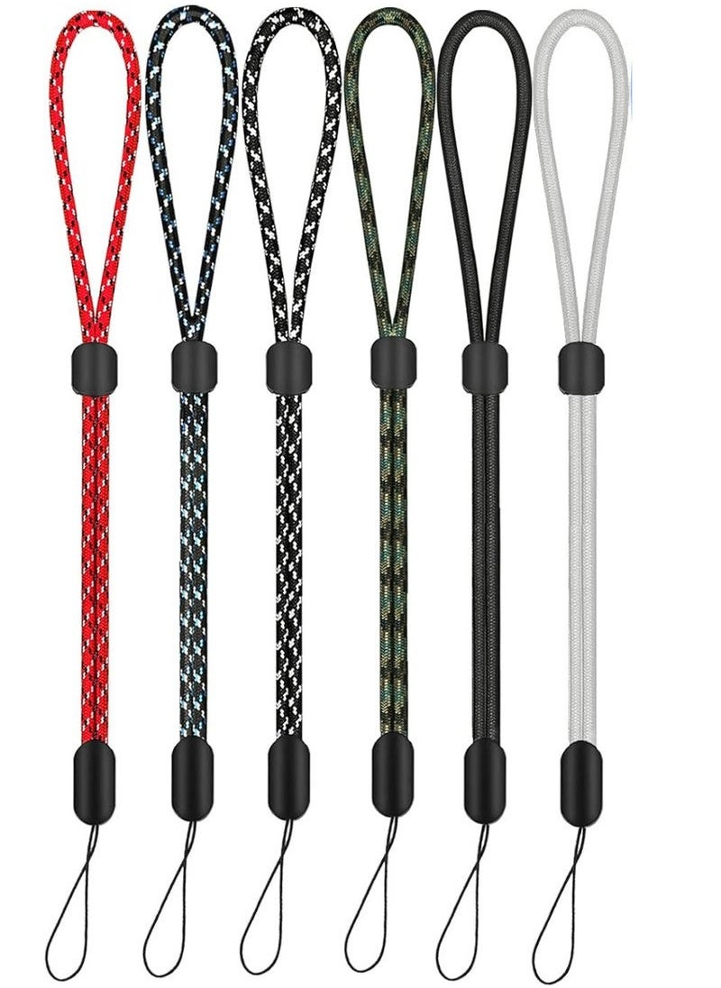 Generic - Hand Wrist Straps Lanyard, 6pcs Adjustable Colorful Nylon Hand Wrist Straps with Movable Button for GoPro, Camera, Keys, Keychain, Phone, USB Flash Drive, Joy-Con, Wallet, ID Name Tag Badge - Image 1