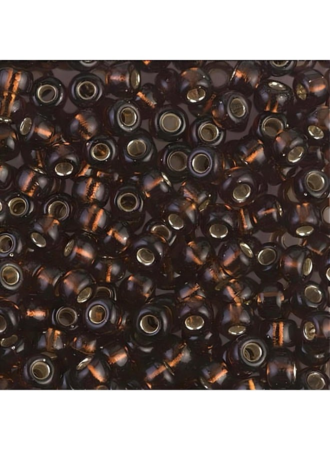 Miyuki Round Seed Beads Size 6/0 20g SL Dark Topaz - Image 4