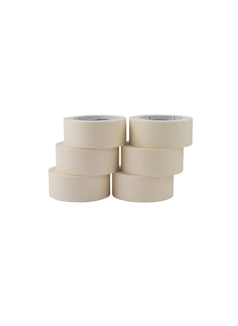 ROBUSTLINE Robustline Adhesive Masking Tape General Purpose Painter's Tape Bulk for Painting, Labeling, Packing, Craft, Art, Home, Office, School Etc. (1 INCH, 12)  - Image 1