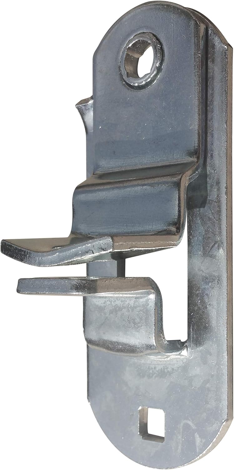 Trailer Door & Ramp Locking Hasp -4" Mounting- Cam Lock Latch Keeper -Zinc- Made in The USA