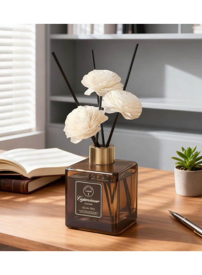 200ml Premium Sandalwood & Oud Reed Diffuser | Long-Lasting Home Fragrance | Natural Essential Oil Room Scent | Elegant Aromatherapy for Bedroom, Living Room & Office - Image 3