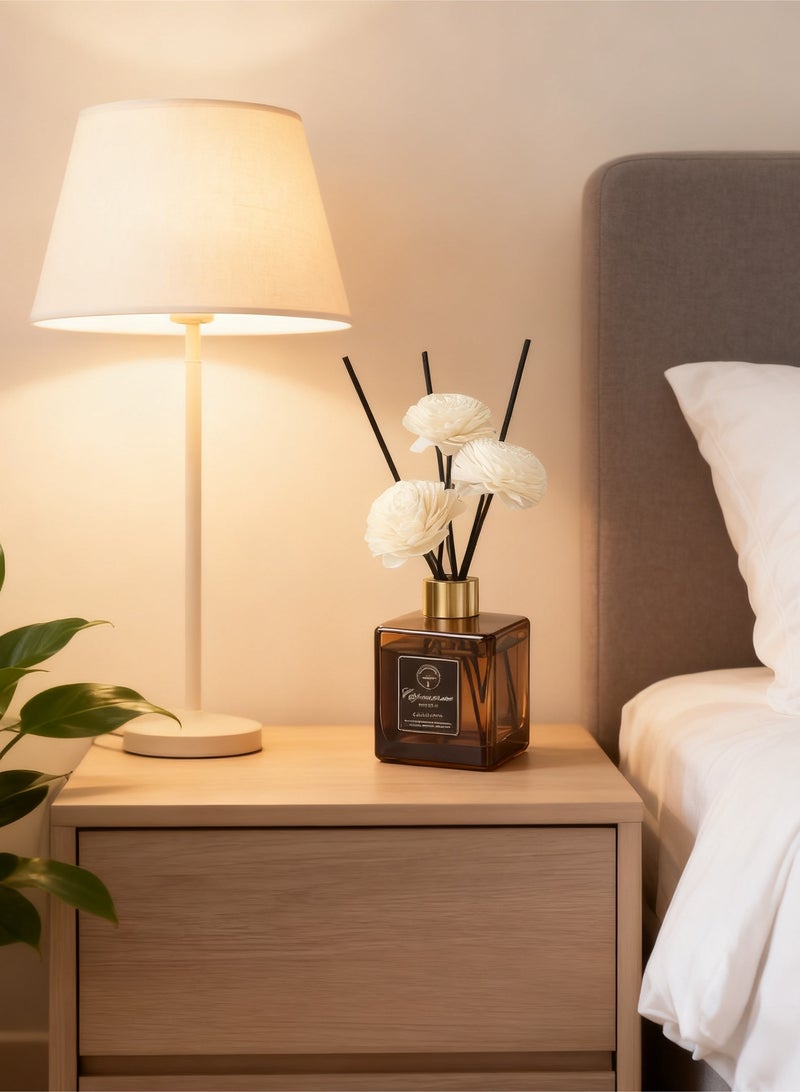 200ml Premium Sandalwood & Oud Reed Diffuser | Long-Lasting Home Fragrance | Natural Essential Oil Room Scent | Elegant Aromatherapy for Bedroom, Living Room & Office - Image 4