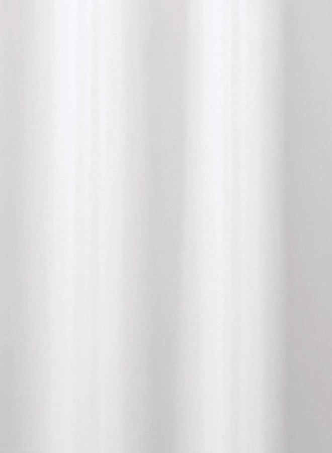 InterDesign iDesign Fabric Shower Curtain, Long 72-Inch by 84-Inch, White - Image 3